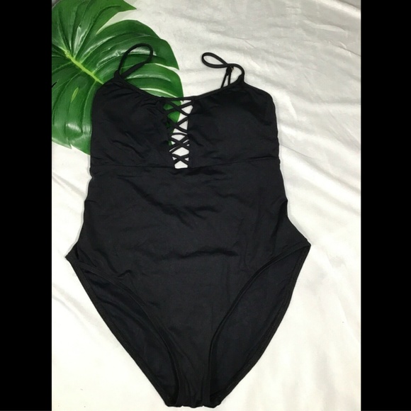 NEW La Blanca Lace Up‎ Island Goddess One-Piece Swimsuit [SZ 10 ] - Picture 2 of 8